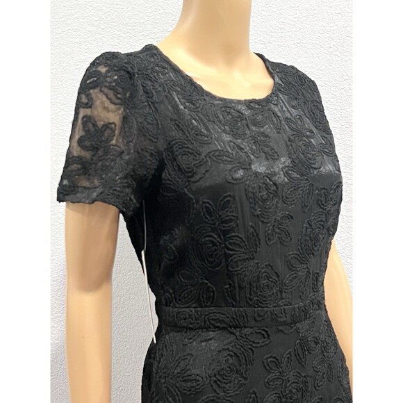 Anthropologie Sunday In Brooklyn XS Violetta Lace Midi BlackDress A-Line NWT - Picture 8 of 13